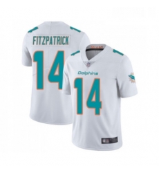 Youth Miami Dolphins 14 Ryan Fitzpatrick White Vapor Untouchable Limited Player Football Jersey