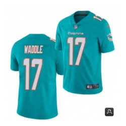 Youth Miami Dolphins 17 Jaylen Waddle Aqua 2021 Vapor Untouchable Limited Stitched NFL Jersey