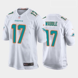Youth Miami Dolphins Jaylen Waddle Aqua White 2021 Draft Jersey