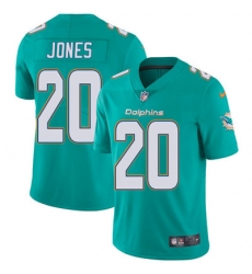 Youth Nike Dolphins #20 Reshad Jones Aqua Green Team Color Stitched NFL Vapor Untouchable Limited Jersey
