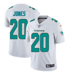 Youth Nike Dolphins #20 Reshad Jones White Stitched NFL Vapor Untouchable Limited Jersey