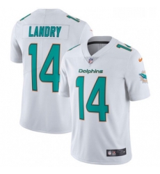 Youth Nike Miami Dolphins 14 Jarvis Landry White Vapor Untouchable Limited Player NFL Jersey