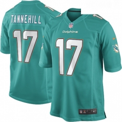 Youth Nike Miami Dolphins 17 Ryan Tannehill Game Aqua Green Team Color NFL Jersey