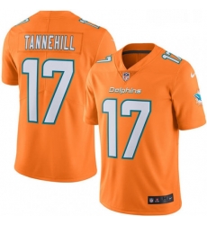 Youth Nike Miami Dolphins 17 Ryan Tannehill Limited Orange Rush Vapor Untouchable NFL Jersey