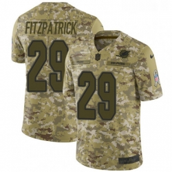 Youth Nike Miami Dolphins 29 Minkah Fitzpatrick Limited Camo 2018 Salute to Service NFL Jersey