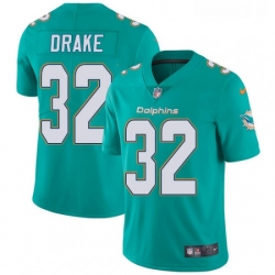 Youth Nike Miami Dolphins 32 Kenyan Drake Elite Aqua Green Team Color NFL Jersey