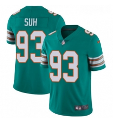 Youth Nike Miami Dolphins 93 Ndamukong Suh Elite Aqua Green Alternate NFL Jersey