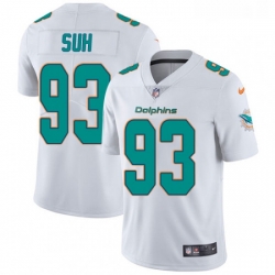 Youth Nike Miami Dolphins 93 Ndamukong Suh White Vapor Untouchable Limited Player NFL Jersey