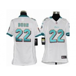 Youth Nike Youth Miami Dolphins #22 Reggie Bush White jerseys