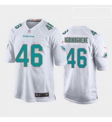 youth noah igbinoghene miami dolphins white game jersey 