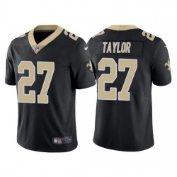 Men New Orleans Saints 27 Alontae Taylor Black Vapor Limited Stitched Jersey
