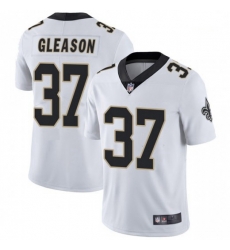 Men New Orleans Saints 37 Steve Gleason White Vapor Limited Jersey