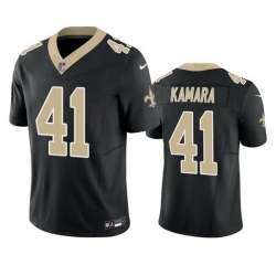 Men New Orleans Saints 41 Alvin Kamara Black 2023 F.U.S.E. Vapor Untouchable Limited Stitched Jersey