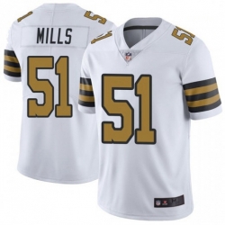Men New Orleans Saints 51 Sam Mills Color Rush Limited Jersey