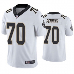 Men New Orleans Saints 70 Trevor Penning White Vapor Limited Stitched jersey