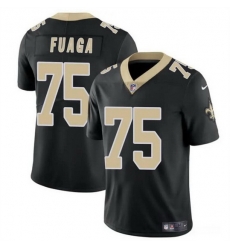 Men New Orleans Saints 75 Taliese Fuaga Black 2024 Draft2024 Draft Vapor Limited Stitched Football Jersey