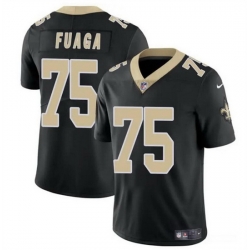 Men New Orleans Saints 75 Taliese Fuaga Black 2024 Draft2024 Draft Vapor Limited Stitched Football Jersey