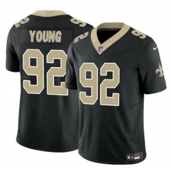 Men New Orleans Saints 92 Chase Young Black 2023 F U S E Vapor Limited Stitched Football Jersey