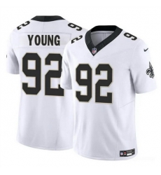 Men New Orleans Saints 92 Chase Young White 2023 F U S E Vapor Limited Stitched Football Jersey