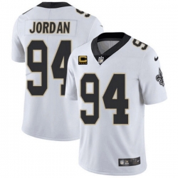 Men New Orleans Saints 94 Cameron Jordan 2022 White With 4 Star C Patch Stitched Jersey