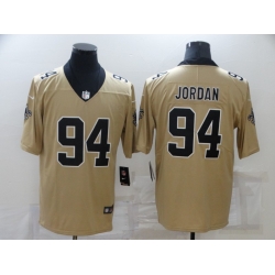 Men New Orleans Saints 94 Cameron Jordan Gold 2019 Inverted Legend Stitched NFL Nike Limited Jersey