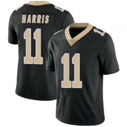 Men New Orleans Saints Deonte Harris #11 Black Vapor Limited Stitched NFL Colo