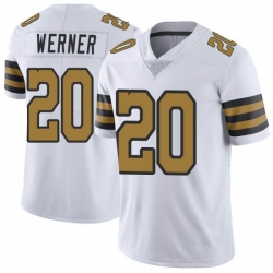 Men New Orleans Saints Pete Werner #20 Rush Stitched NFL Jersey