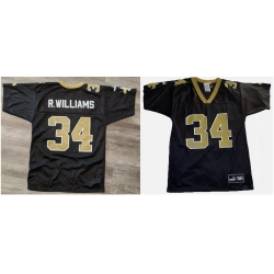 Men Puma ricky Williams new Orleans saints Black NFL Jersey