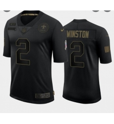 Men's New Orleans Jameis Winston 2 2020 Salute to service jersey