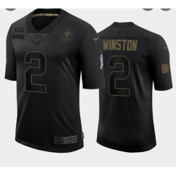 Men's New Orleans Jameis Winston 2 2020 Salute to service jersey