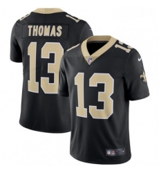 Mens Nike New Orleans Saints 13 Michael Thomas Black Team Color Vapor Untouchable Limited Player NFL Jersey