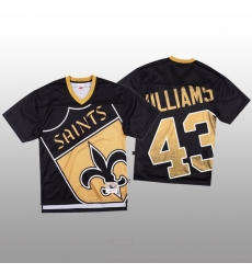 NFL New Orleans Saints 43 Marcus Williams Black Men Mitchell  26 Nell Big Face Fashion Limited NFL Jersey