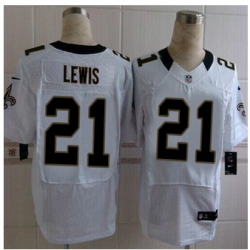 New New Orleans Saints #21 Keenan Lewis White Men Stitched NFL Elite Jersey