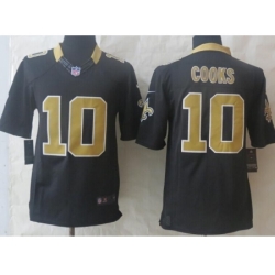 Nike New Orleans Saints 10 Brandin Cooks Black Limited NFL Jersey