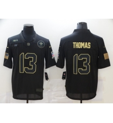 Nike New Orleans Saints 13 Michael Thomas Black 2020 Salute To Service Limited Jersey