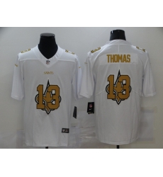 Nike New Orleans Saints 13 Michael Thomas White Shadow Logo Limited Jersey