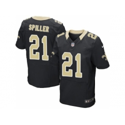 Nike New Orleans Saints 21 C.J. Spiller Black Elite NFL Jersey