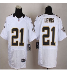 Nike New Orleans Saints #21 Keenan Lewis White Mens Stitched NFL Elite Jersey