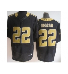 Nike New Orleans Saints 22 Mark Ingram Black Elite NFL Jersey