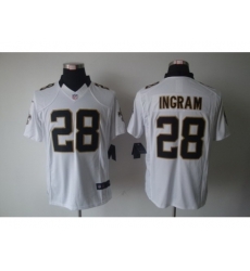 Nike New Orleans Saints 28 Mark Ingram White LIMITED NFL Jersey