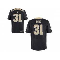 Nike New Orleans Saints 31 Jairus Byrd Black Elite NFL Jersey