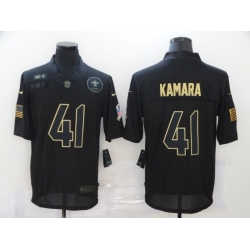 Nike New Orleans Saints 41 Alvin Kamara Black 2020 Salute To Service Limited Jersey