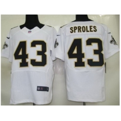 Nike New Orleans Saints 43 Darren Sproles White Elite NFL Jersey