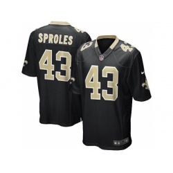 Nike New Orleans Saints 43 Darren Sproles black Game NFL Jersey