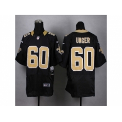 Nike New Orleans Saints 60 Max Unger black Elite NFL Jersey