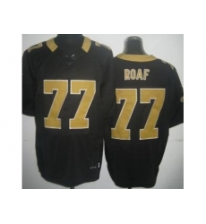 Nike New Orleans Saints 77 Willie Roaf Black Elite NFL Jersey