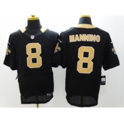 Nike New Orleans Saints 8 Archie Manning black Elite NFL Jersey