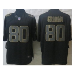 Nike New Orleans Saints 80 Jimmy Graham Black Limited Impact NFL Jersey