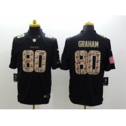 Nike New Orleans Saints 80 Jimmy Graham Black Limited Salute to Service NFL Jersey