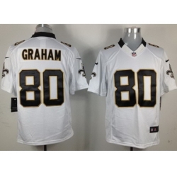 Nike New Orleans Saints 80 Jimmy Graham White LIMITED NFL Jersey